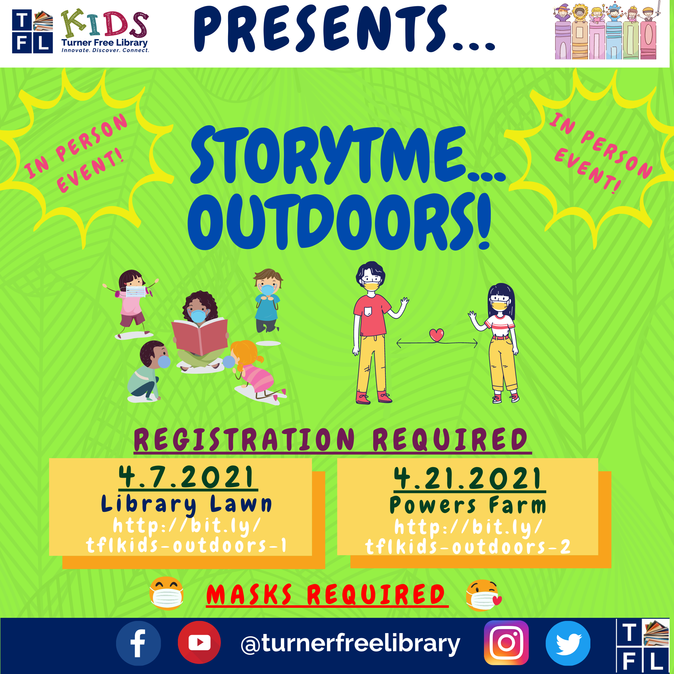 TFL Kids Presents... Storytime... Outdoors!