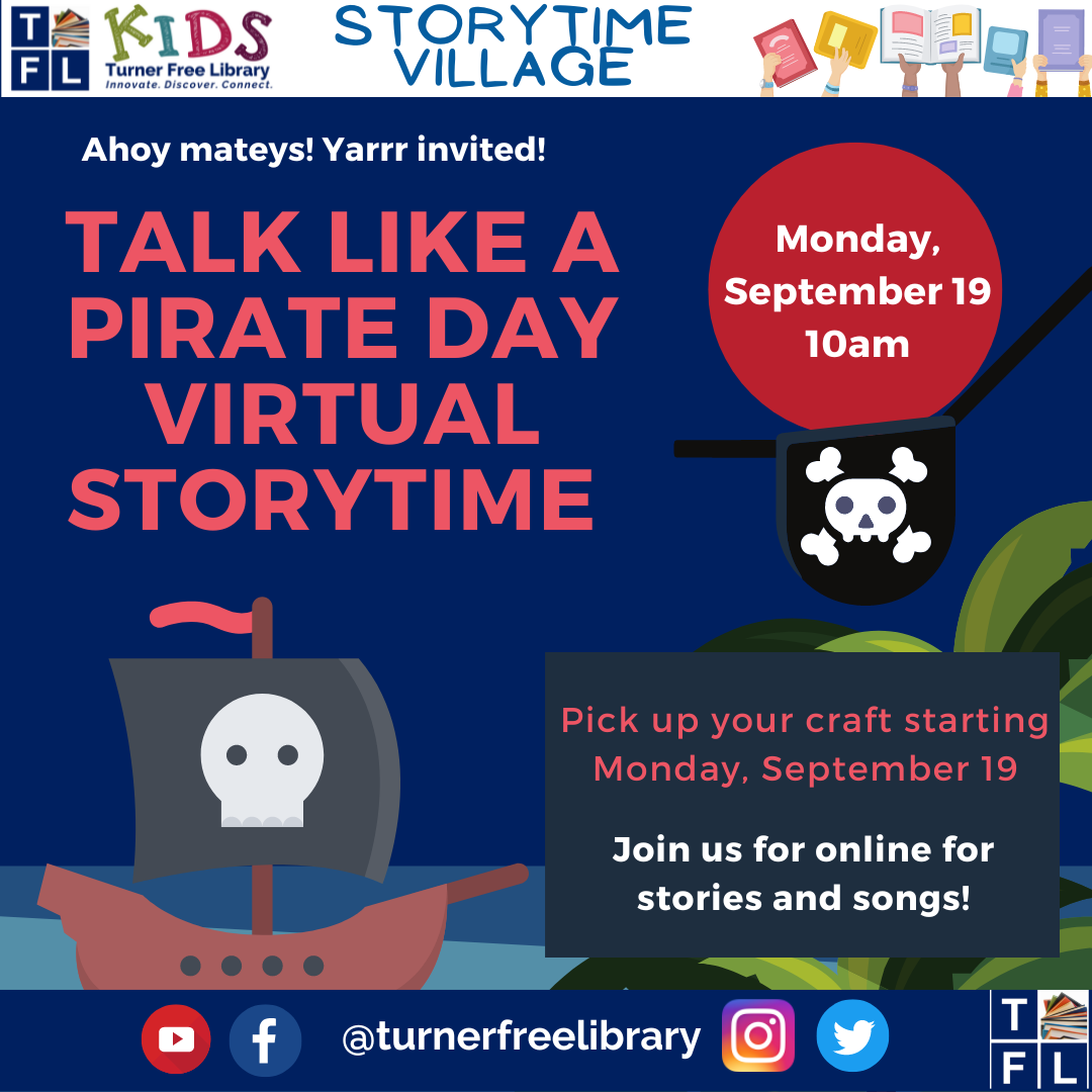 Talk Like a Pirate Day Storytime Flyer