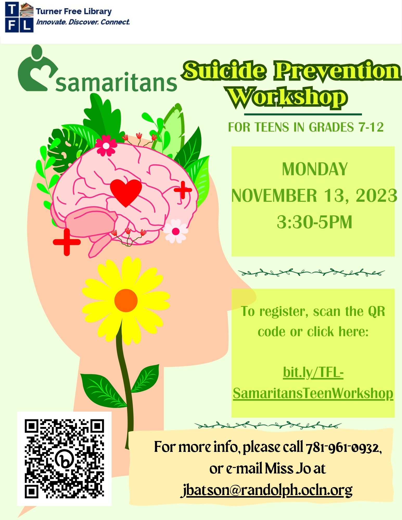 Samaritans Workshop Flyer