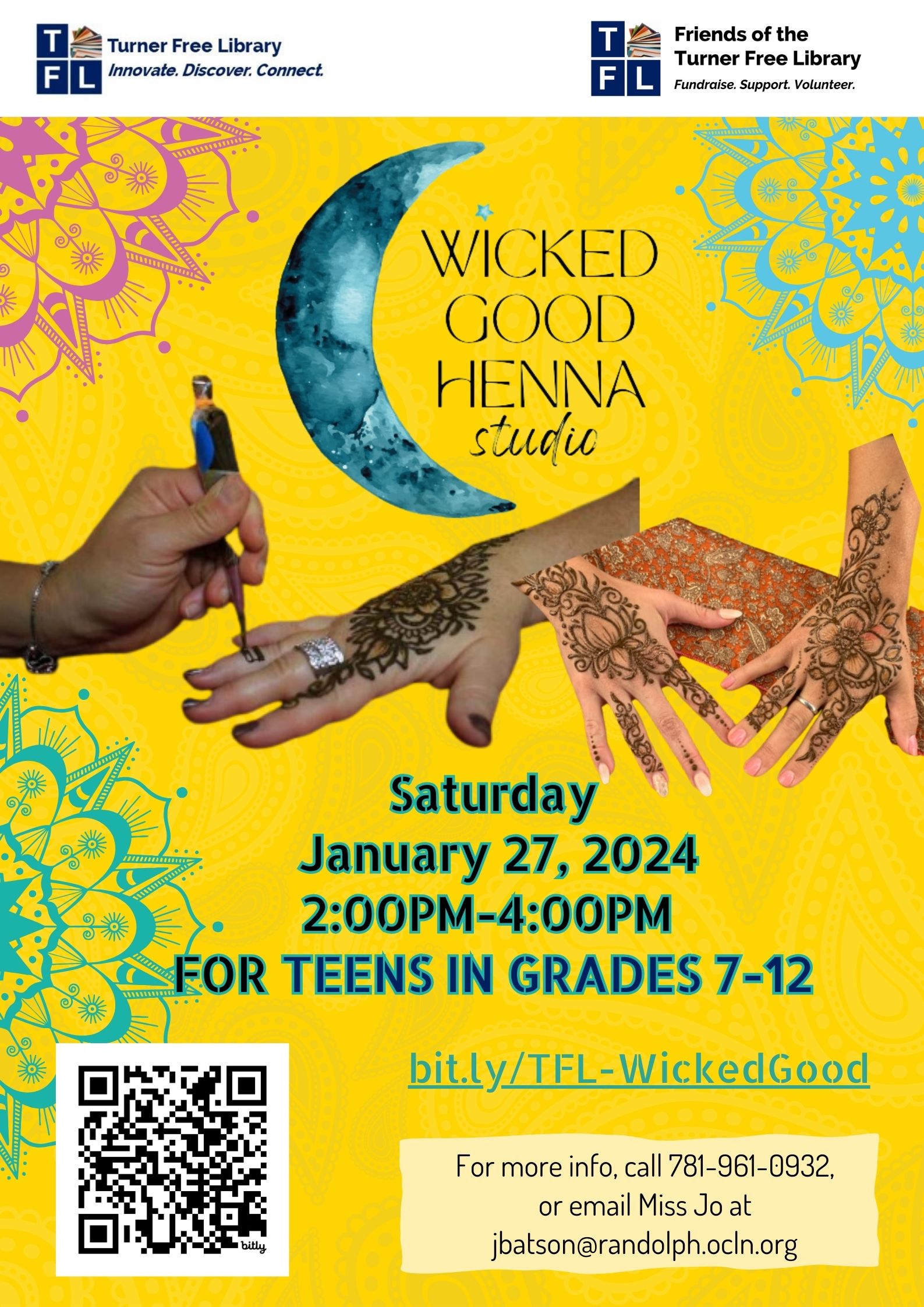henna event flyer 1/27/24
