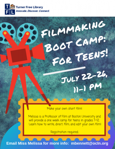 Filmmaking Boot Camp: For Teens!