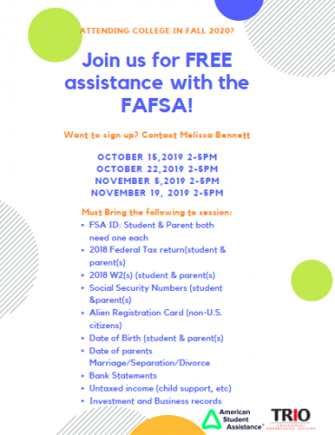 FAFSA Workshops