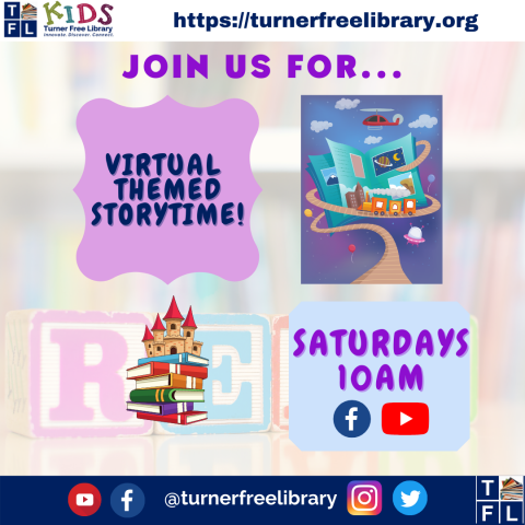 Virtual Themed Storytime Flyer