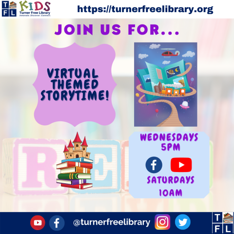 Virtual Themed Storytime Flyer