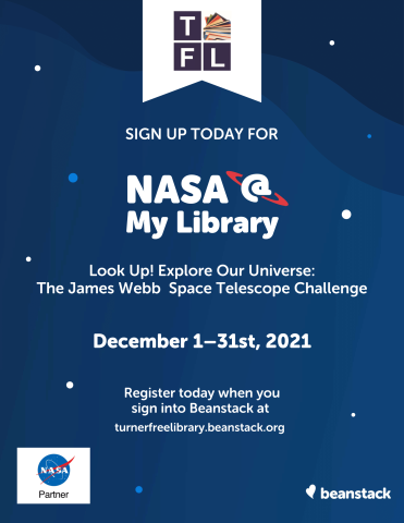 NASA @ My Library Beanstack Challenge Flyer