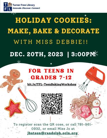 holiday baking flyer