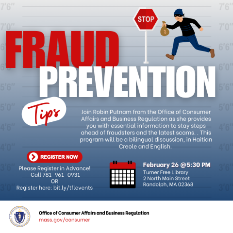 Fraud prevention workshop flyer