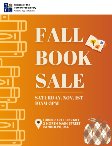 Fall Friends of the Library Book Sale, November 1st