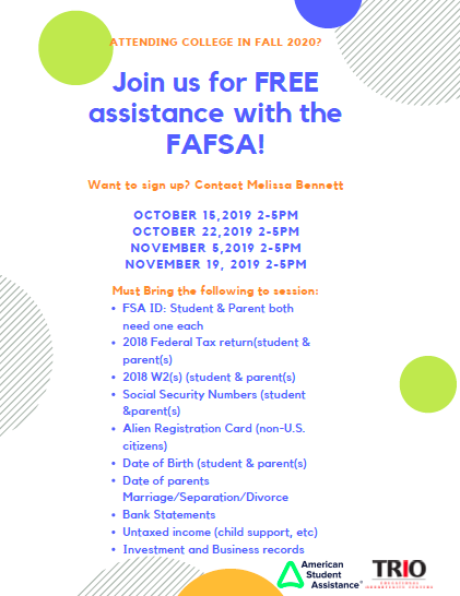 FAFSA Workshops