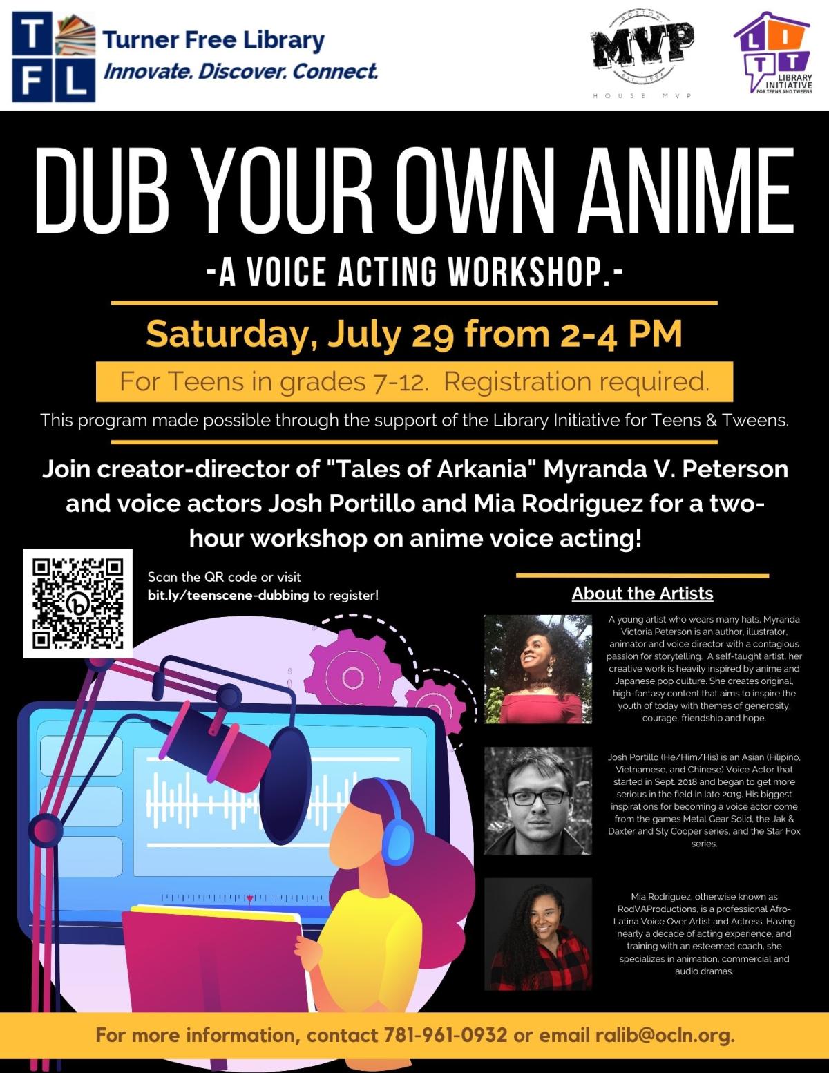 Flyer - Dub Your Own Anime