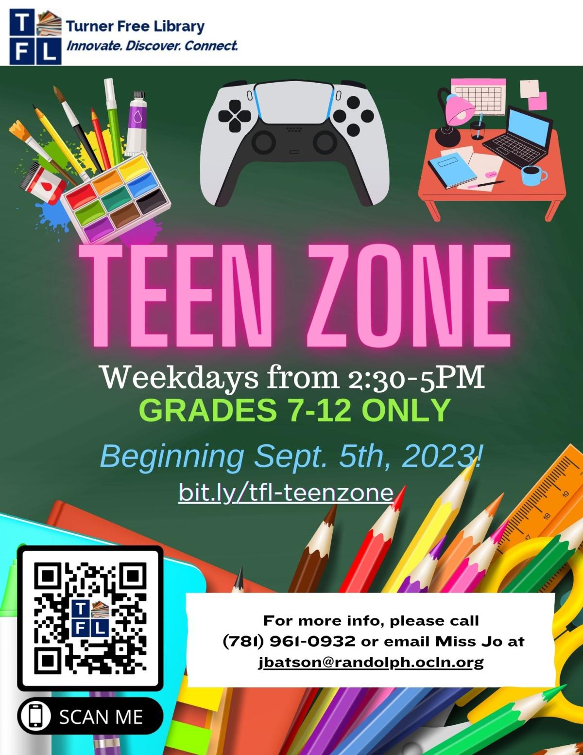 Teen Zone Flyer