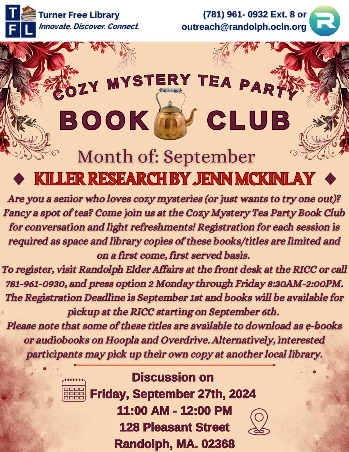 Cozy Mystery Tea Party 